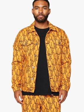 NEW!!! Valabasas INK JACKET in BLACK & ORANGE, SZ 2XL, NWT